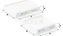 Filtru, aer habitaclu (CU210002 MANN-FILTER) Citro...