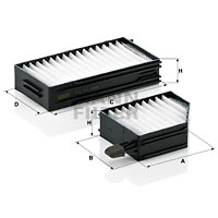 Filtru, aer habitaclu (CU210022 MANN-FILTER) SUBARU