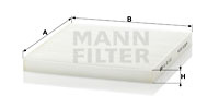 Filtru, aer habitaclu (CU22010 MANN-FILTER) HOLDEN,ISUZU