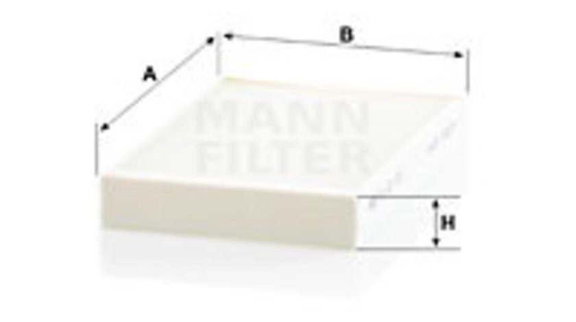 Filtru, aer habitaclu (CU22016 MANN-FILTER) MERCEDES-BENZ