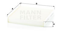 Filtru, aer habitaclu (CU22029 MANN-FILTER) IVECO,YAMAHA MOTORCYCLES