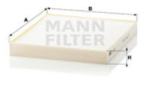 Filtru, aer habitaclu (CU2227 MANN-FILTER) CHRYSLE...