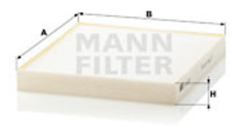 Filtru, aer habitaclu (CU2227 MANN-FILTER) CHRYSLER,DODGE,FIAT,JEEP,LANCIA