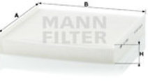 Filtru, aer habitaclu (CU2245 MANN-FILTER) Citroen...