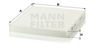 Filtru, aer habitaclu (CU23009 MANN-FILTER) ALFA ROMEO