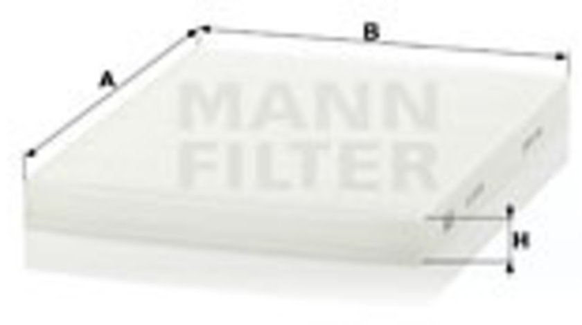 Filtru, aer habitaclu (CU23010 MANN-FILTER) HYUNDAI,KIA