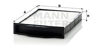 Filtru, aer habitaclu (CU2316 MANN-FILTER) RENAULT