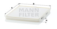 Filtru, aer habitaclu (CU2326 MANN-FILTER) OPEL,SUBARU,SUZUKI,VAUXHALL
