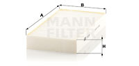 Filtru, aer habitaclu (CU2329 MANN-FILTER) CHRYSLER