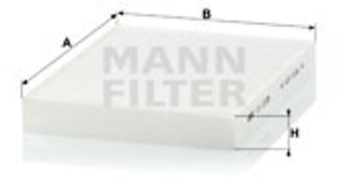 Filtru, aer habitaclu (CU2335 MANN-FILTER) FIAT,LANCIA,UAZ