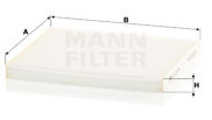 Filtru, aer habitaclu (CU24004 MANN-FILTER) HYUNDA...