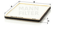 Filtru, aer habitaclu (CU24005 MANN-FILTER) LDV
