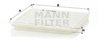 Filtru, aer habitaclu (CU2425 MANN-FILTER) RENAULT