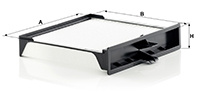 Filtru, aer habitaclu (CU2430 MANN-FILTER) RENAULT