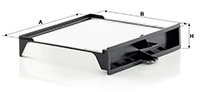Filtru, aer habitaclu (CU2430 MANN-FILTER) RENAULT