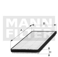 Filtru, aer habitaclu (CU2431 MANN-FILTER)