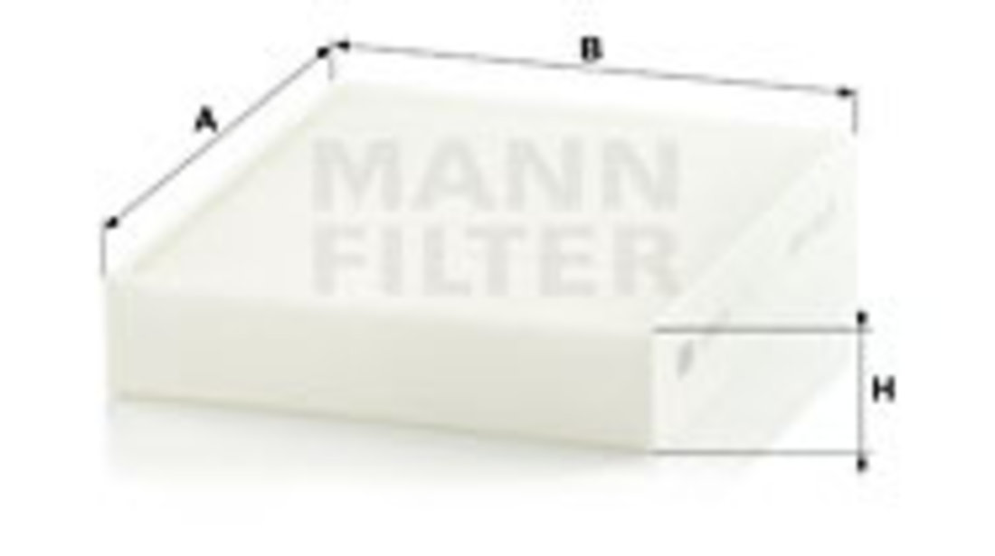 Filtru, aer habitaclu (CU25001 MANN-FILTER) ALPINA,BMW,BMW (BRILLIANCE)