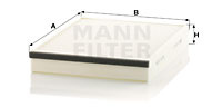 Filtru, aer habitaclu (CU25007 MANN-FILTER) CHERY,FORD,FORD AUSTRALIA,VOLVO