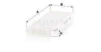 Filtru, aer habitaclu (CU250082 MANN-FILTER) HYUNDAI