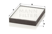 Filtru, aer habitaclu (CU2513 MANN-FILTER) SUZUKI