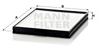 Filtru, aer habitaclu (CU2628 MANN-FILTER) HYUNDAI