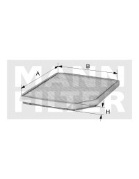 Filtru, aer habitaclu (CU2645 MANN-FILTER)