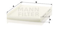 Filtru, aer habitaclu (CU27007 MANN-FILTER) HYUNDAI
