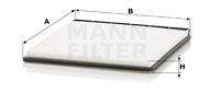 Filtru, aer habitaclu (CU2734 MANN-FILTER) RENAULT