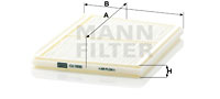 Filtru, aer habitaclu (CU2930 MANN-FILTER) RENAULT