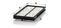 Filtru, aer habitaclu (CU3318 MANN-FILTER)