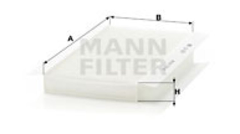 Filtru, aer habitaclu (CU3337 MANN-FILTER) CADILLAC,CHEVROLET,FIAT,HOLDEN,OPEL,SAAB,VAUXHALL