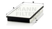 Filtru, aer habitaclu (CU3360 MANN-FILTER) PEUGEOT...