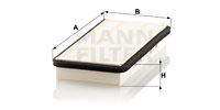 Filtru, aer habitaclu (CU3564 MANN-FILTER) FENDT