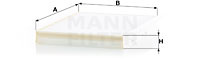 Filtru, aer habitaclu (CU3780 MANN-FILTER) MERCEDES-BENZ