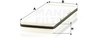 Filtru, aer habitaclu (CU3840 MANN-FILTER) RENAULT