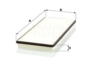 Filtru, aer habitaclu (CU3858 MANN-FILTER) MERCEDES-BENZ,VW