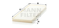 Filtru, aer habitaclu (CU3935 MANN-FILTER) MERCEDES-BENZ