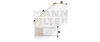Filtru, aer habitaclu (CU4727 MANN-FILTER) JEEP