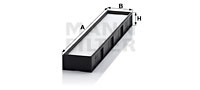 Filtru, aer habitaclu (CU5041 MANN-FILTER) MERCEDES-BENZ