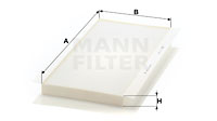 Filtru, aer habitaclu (CU5366 MANN-FILTER) BMW,LAND ROVER
