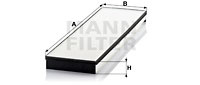 Filtru, aer habitaclu (CU5877 MANN-FILTER) MERCEDES-BENZ