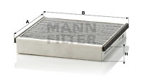 Filtru, aer habitaclu (CUK19312 MANN-FILTER) RENAULT