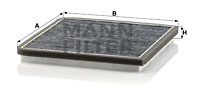 Filtru, aer habitaclu (CUK20010 MANN-FILTER) CHEVROLET,HOLDEN