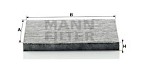 Filtru, aer habitaclu (CUK2035 MANN-FILTER) TOYOTA