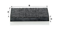 Filtru, aer habitaclu (CUK2043 MANN-FILTER) BESTURN (FAW),MAZDA