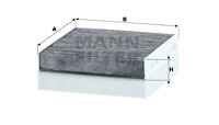 Filtru, aer habitaclu (CUK21016 MANN-FILTER) LAND ROVER