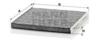 Filtru, aer habitaclu (CUK2131 MANN-FILTER) SUBARU,TOYOTA,TOYOTA (FAW)