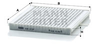 Filtru, aer habitaclu (CUK2137 MANN-FILTER) VOLVO