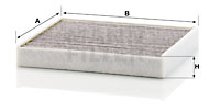 Filtru, aer habitaclu (CUK2143 MANN-FILTER) OPEL,VAUXHALL