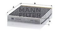 Filtru, aer habitaclu (CUK22005 MANN-FILTER) PORSCHE